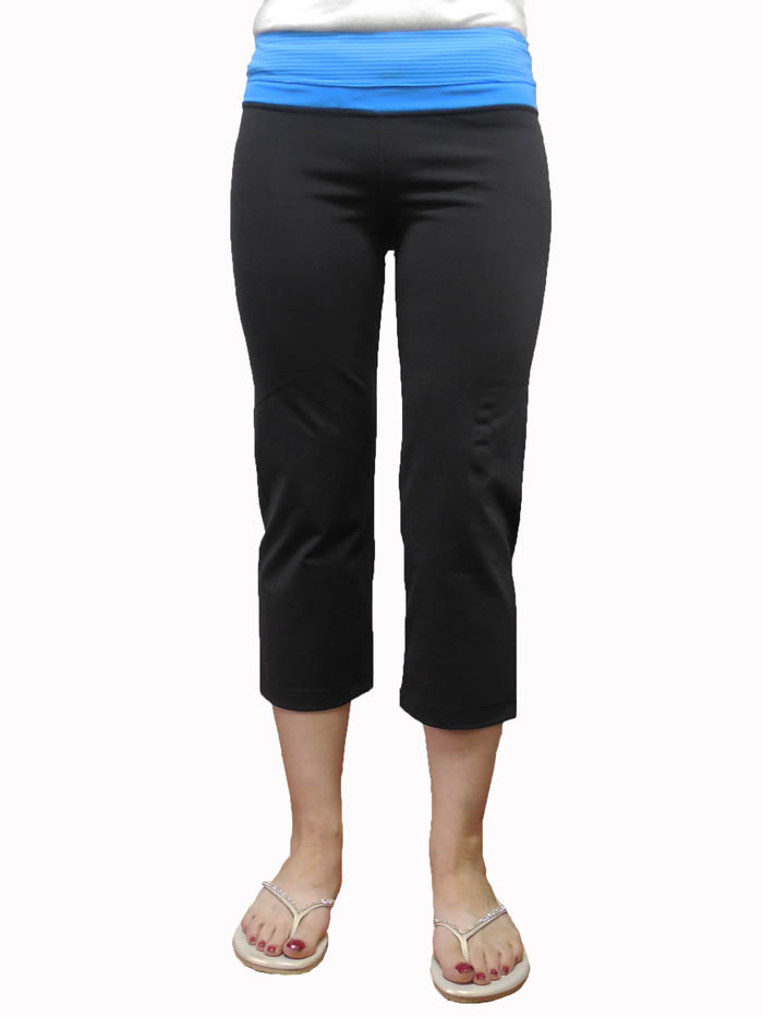 navy blue capri yoga pants